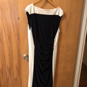 Lauren Ralph Lauren white and navy blue dress 14